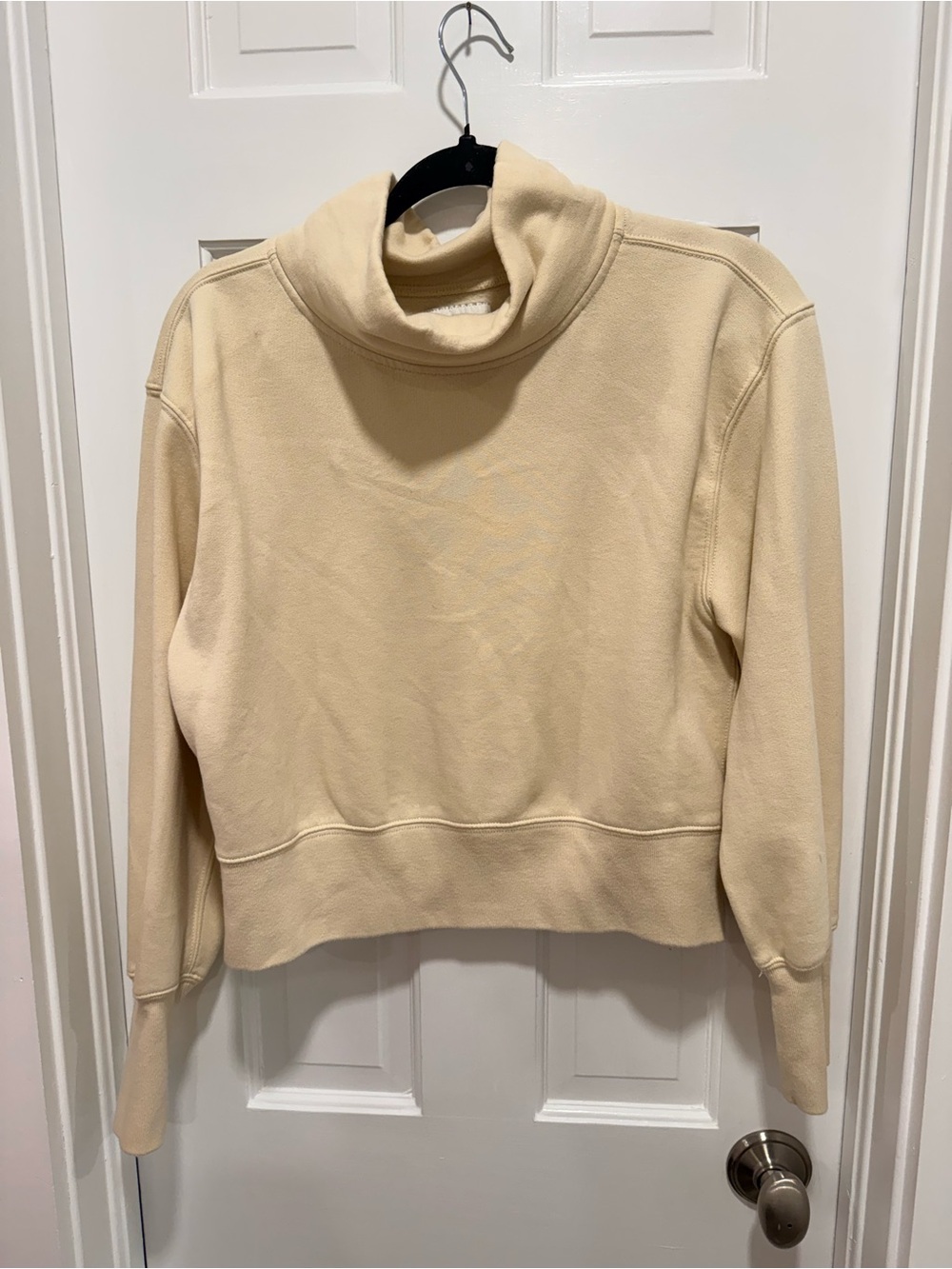 Abercrombie & Fitch Cream Cowl Neck Pullover Sweater